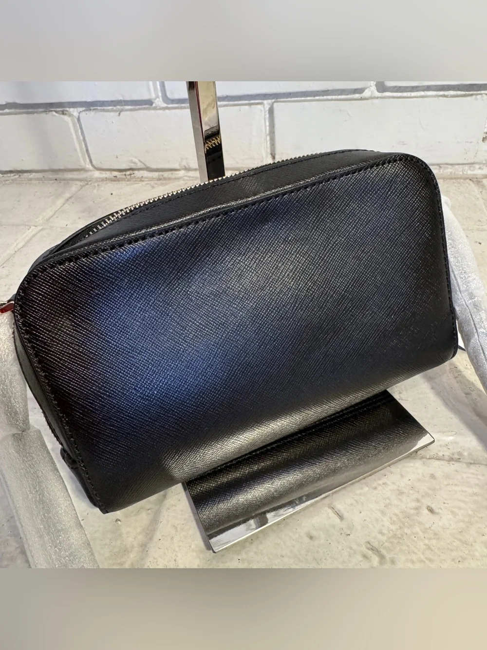 Kate Spade New York Staci Dual Zip Crossbody Bag in Black Saffiano Leather - NWT - Picture 3 of 15